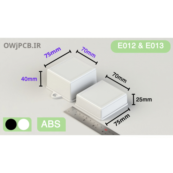 جعبه پلاستیکی رومیزی ابعاد (L75*W70*H40mm)