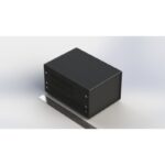 جعبه فلزی با پانل پلاستیکی ابعاد (W150*H110 mm) - Image 3