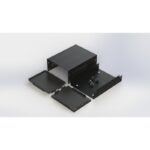 جعبه فلزی با پانل پلاستیکی ابعاد (W150*H110 mm) - Image 4