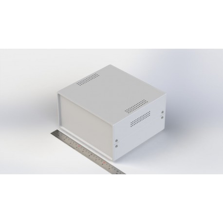 007 جعبه فلزی با پانل پلاستیکی ابعاد (W210*H115 mm) - Image 1